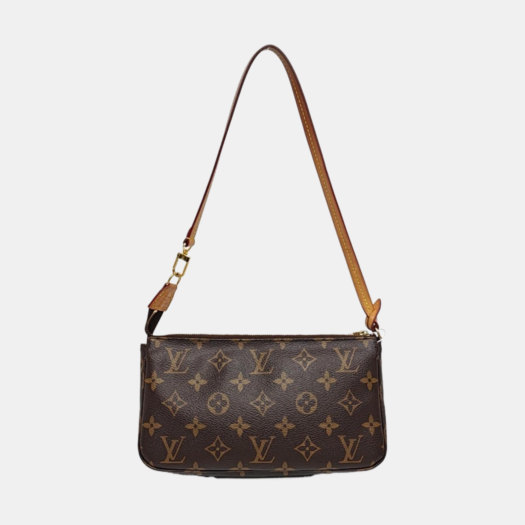 ACCESSOIRES GM Monogram Coated Canvas Brown