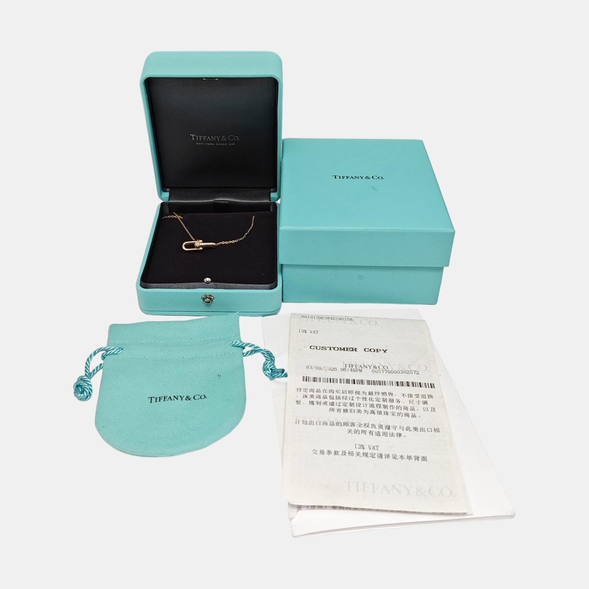 Tiffany Hardwear 18k Rose Gold Necklace