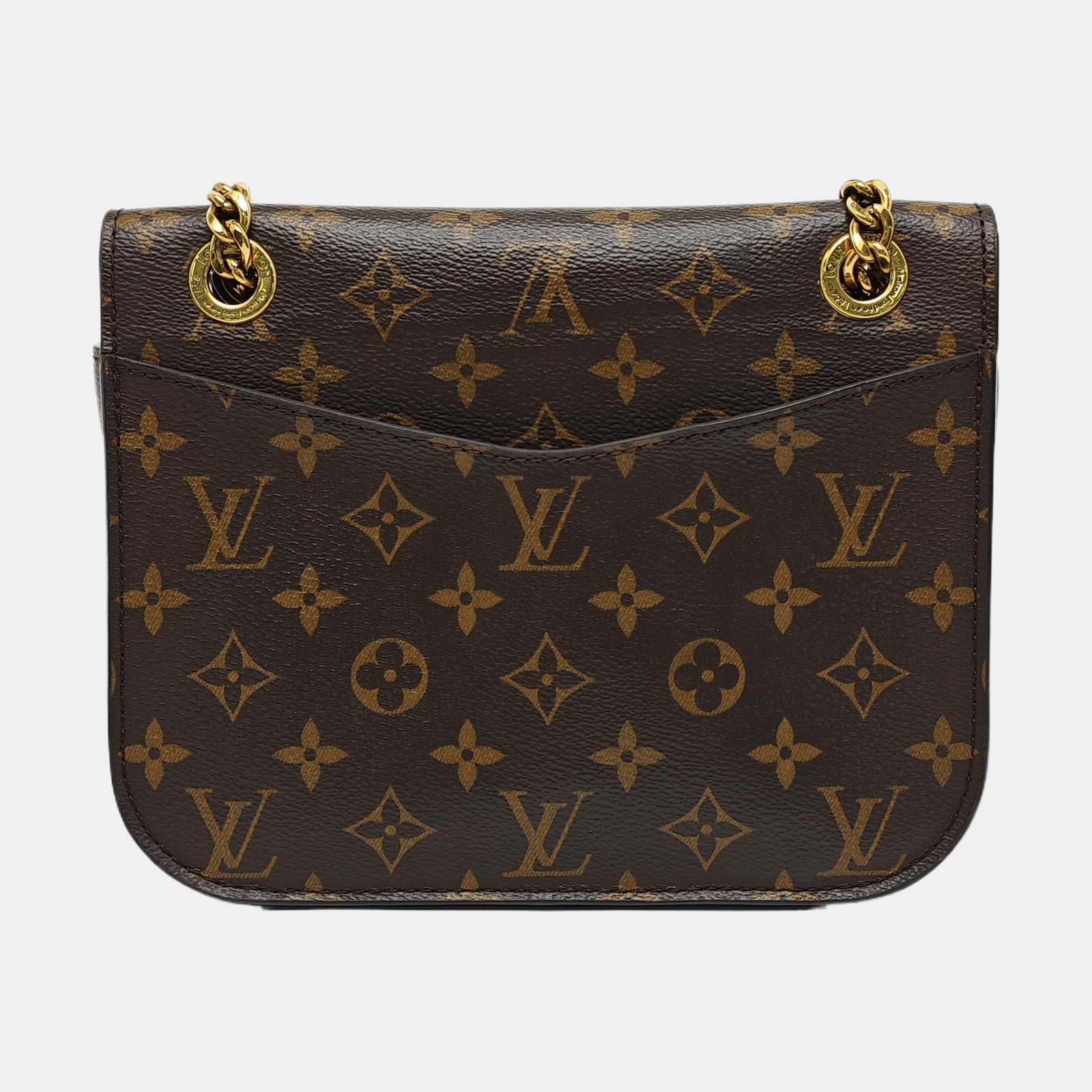 PASSY Monogram Coated Canvas Brown