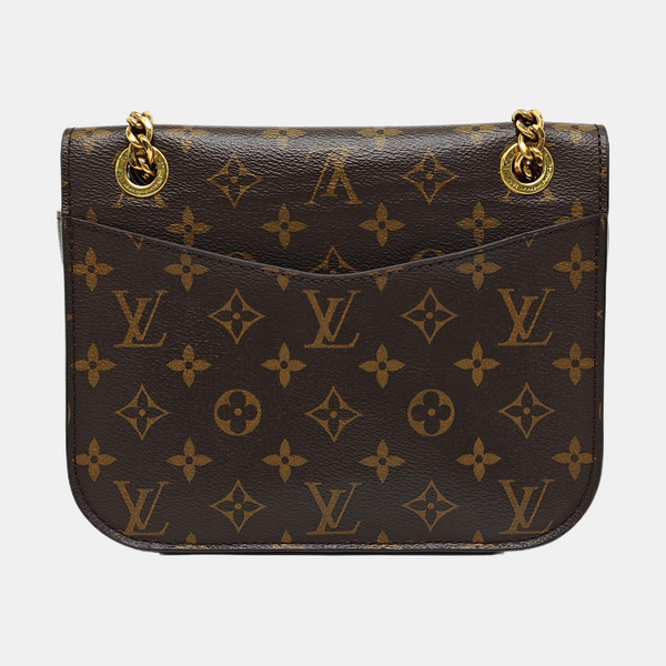 PASSY Monogram Coated Canvas Brown