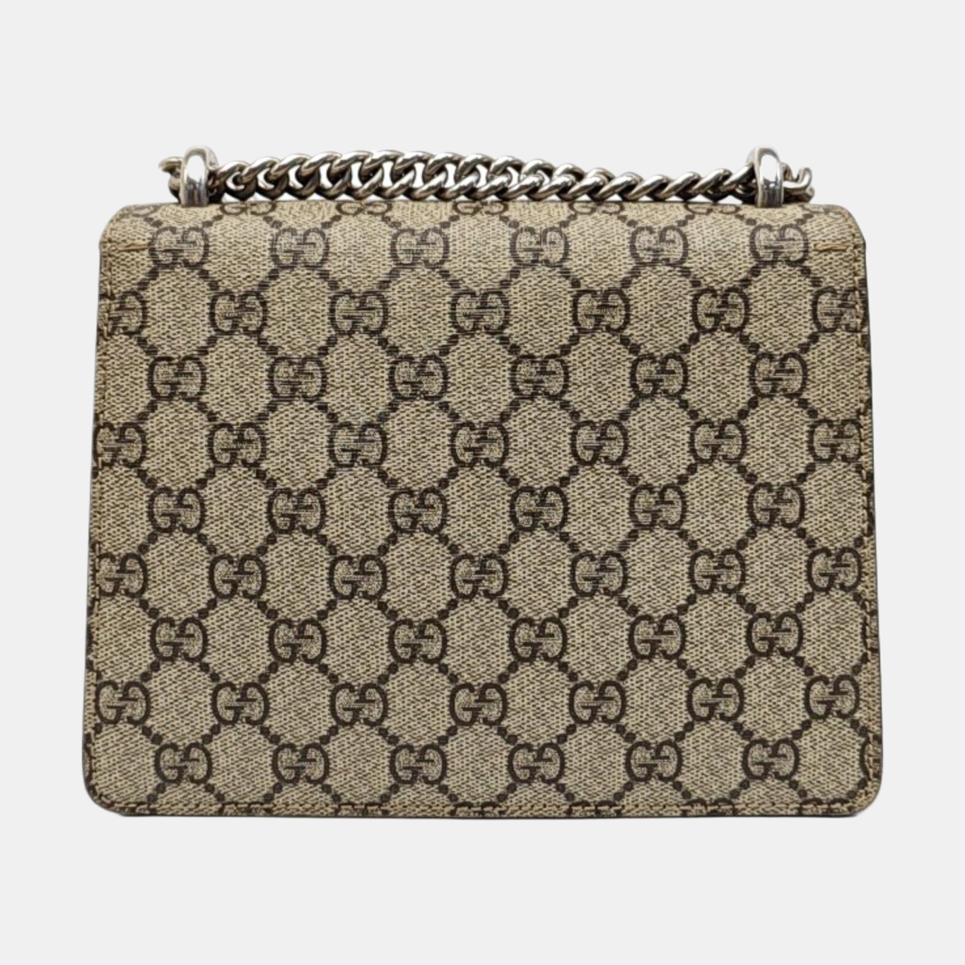 Dionysus Mini Monogram Coated Canvas Beige