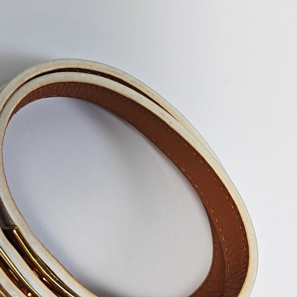 Kelly Metal White Bangle
