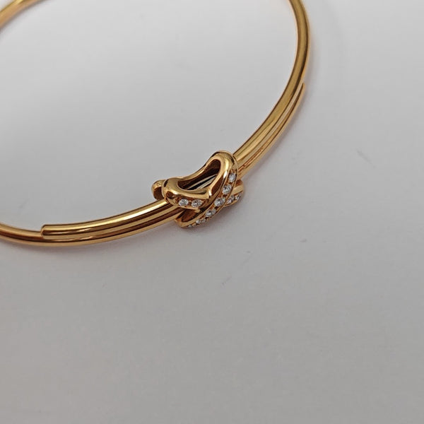 Jeux De Liens 18k Rose Gold Bangle