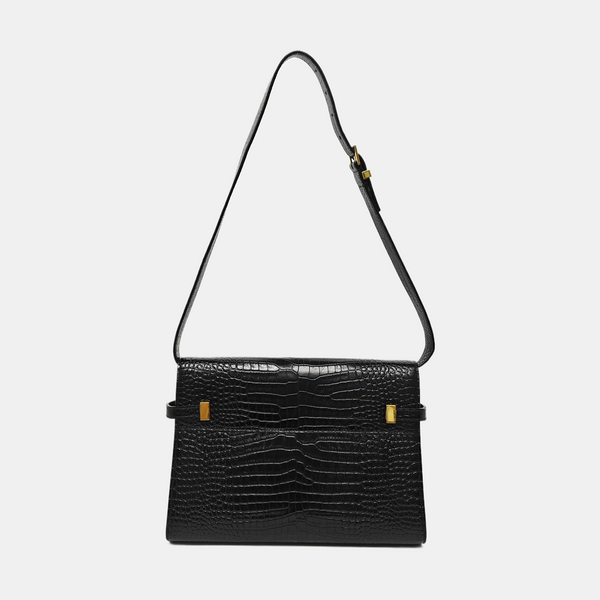 MANHATTAN Medium Calfskin Black