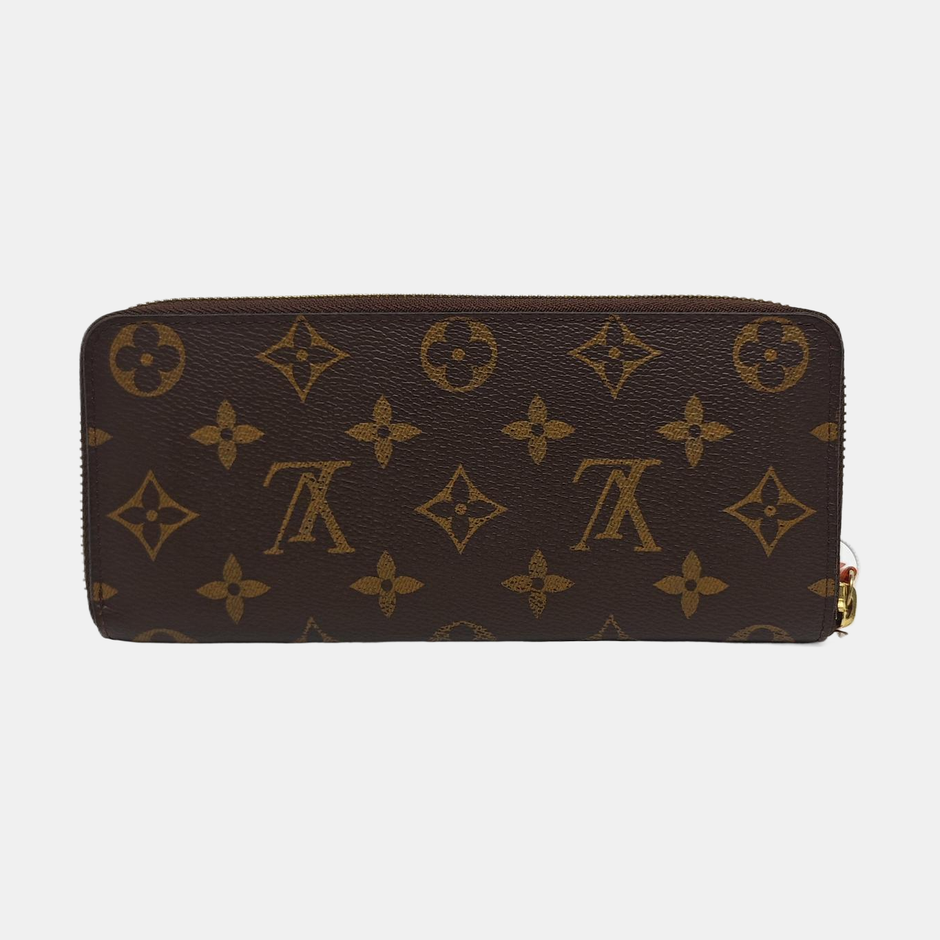 CLÉMENCE Monogram Coated Canvas Brown Wallet