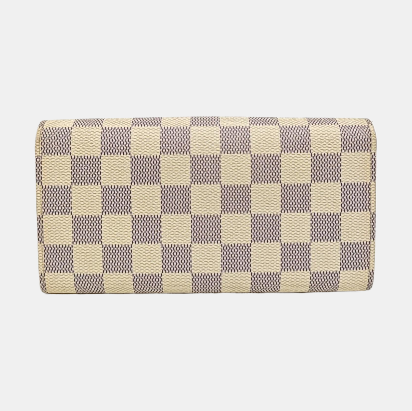 PORTE MONNAIE Damier Azur Coated Canvas White Wallet