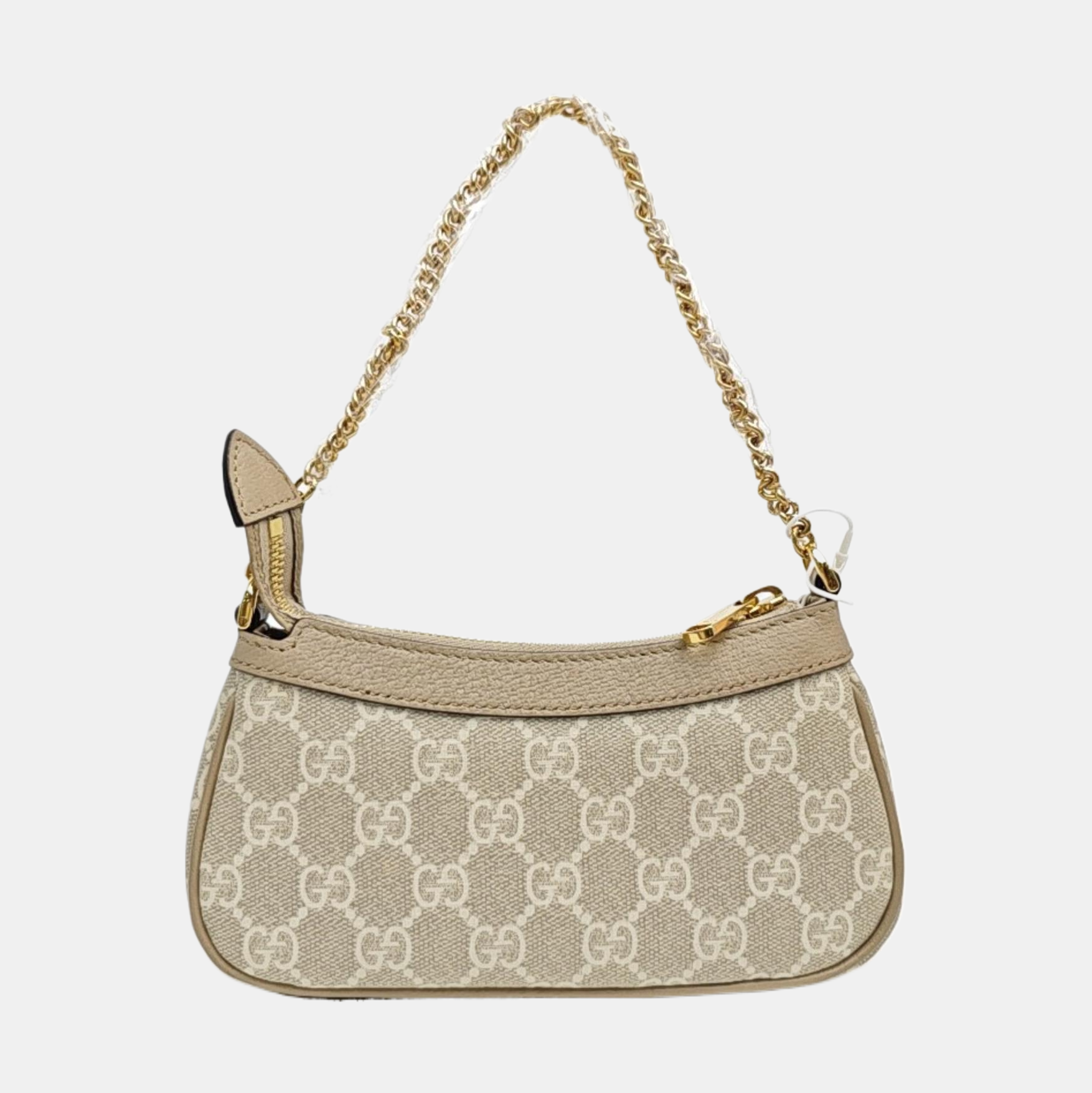 Ophidia Mini Monogram Coated Canvas Beige