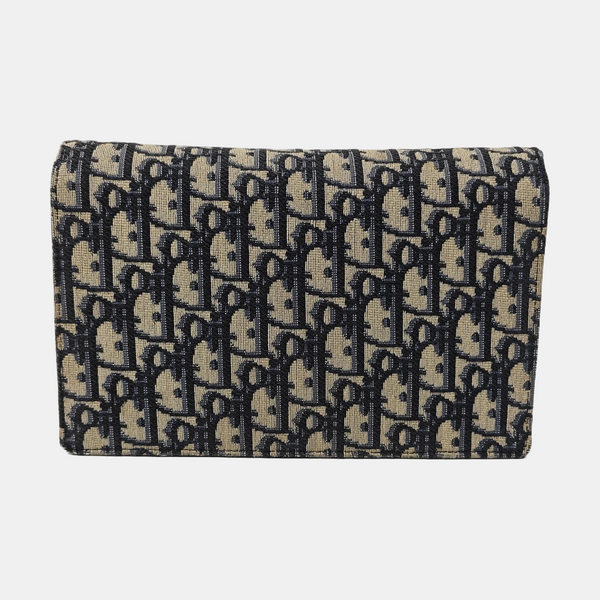 Saddle Mini Oblique Canvas Blue