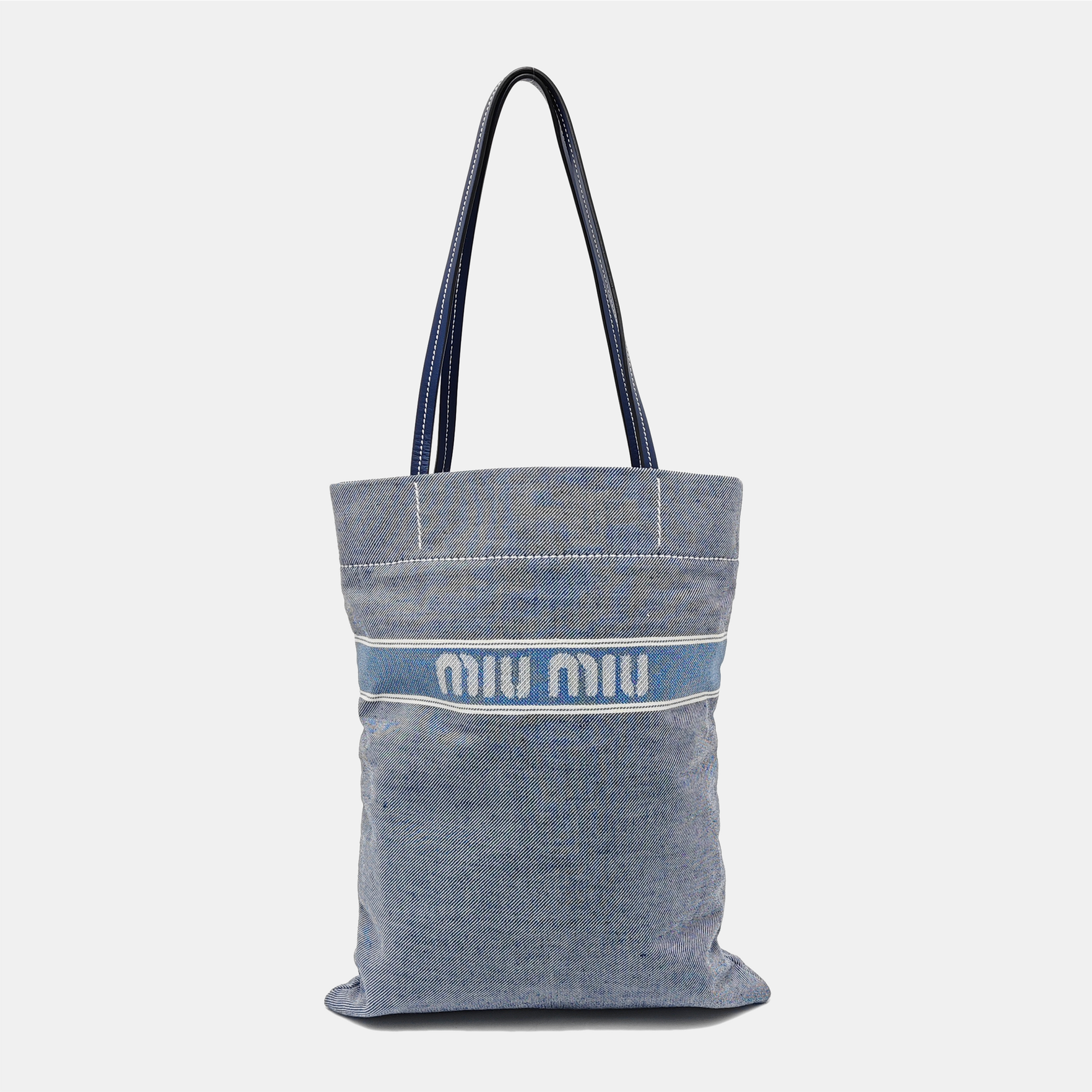 Fabric Shoulder Bag Blue