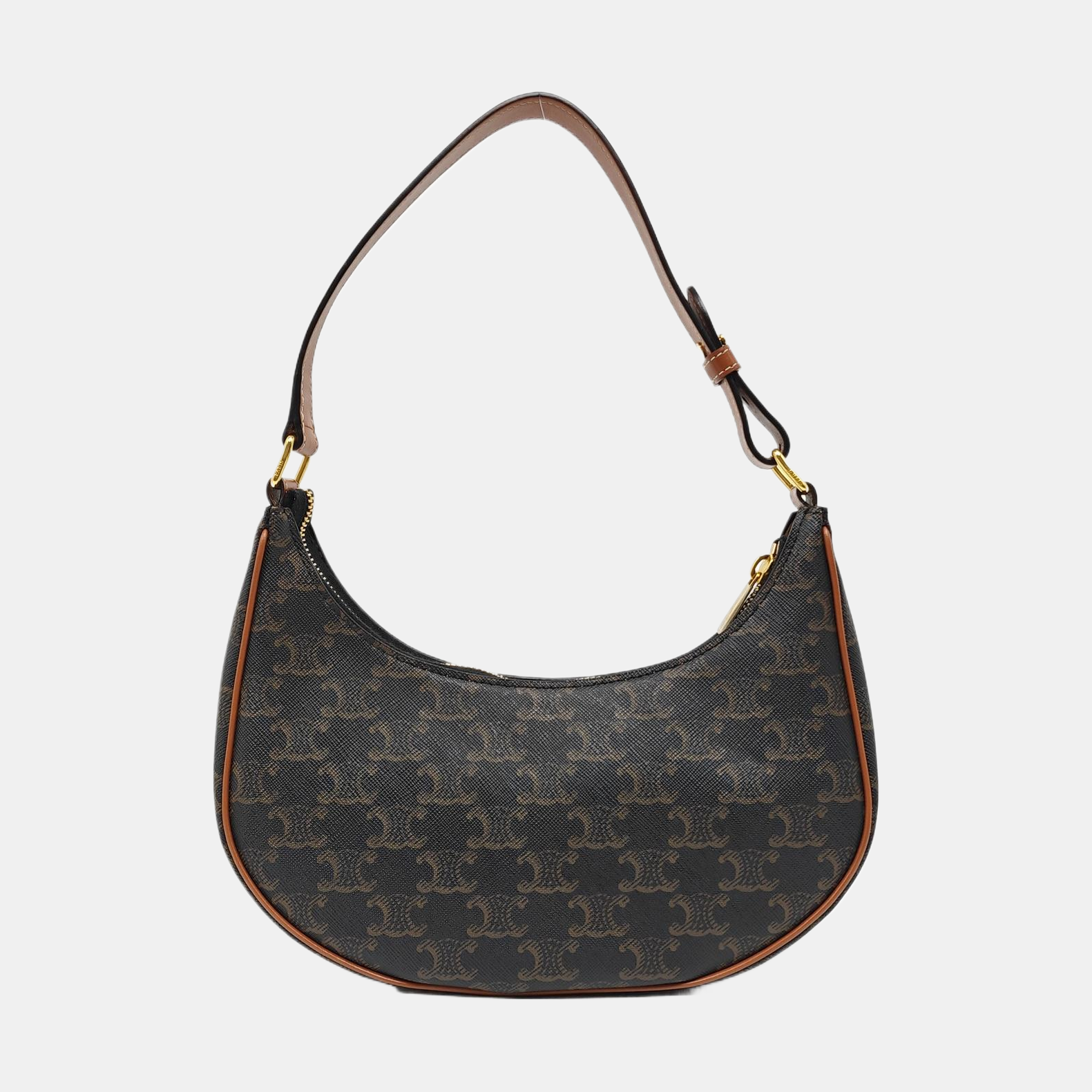 Authenticated pre-owned  AVA Coated Canvas Brown - Top Handle Bag at Looply