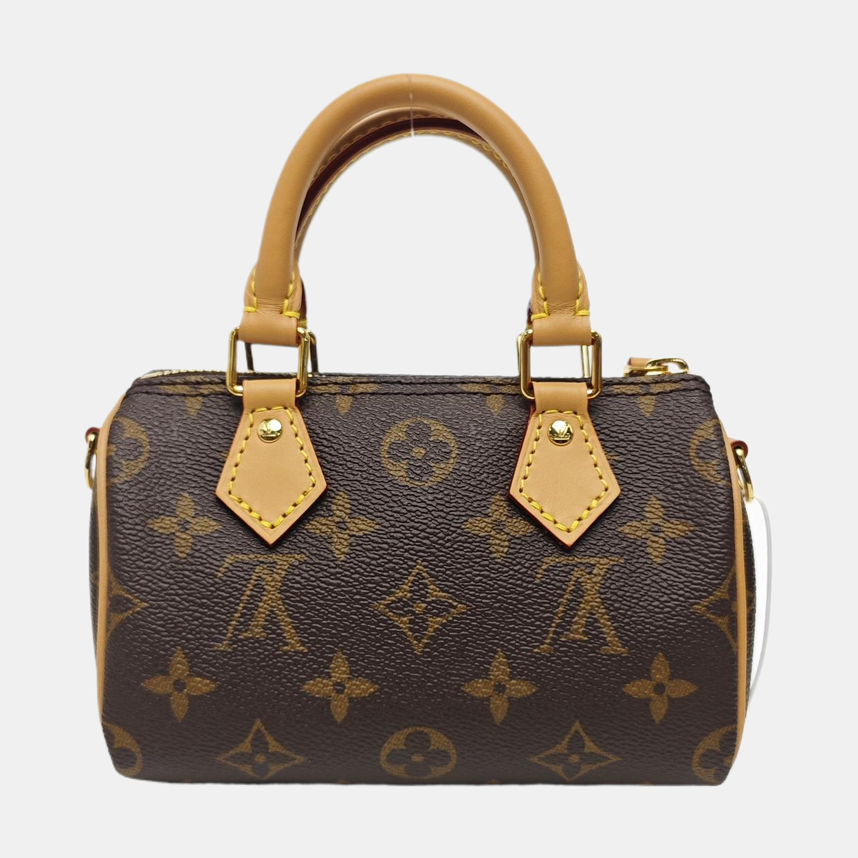 SPEEDY Nano Monogram Coated Canvas Brown