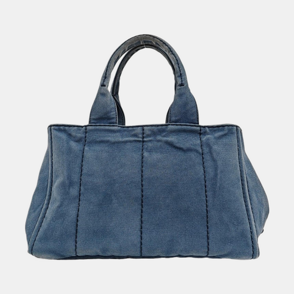 Denim Quilted Canvas Blue