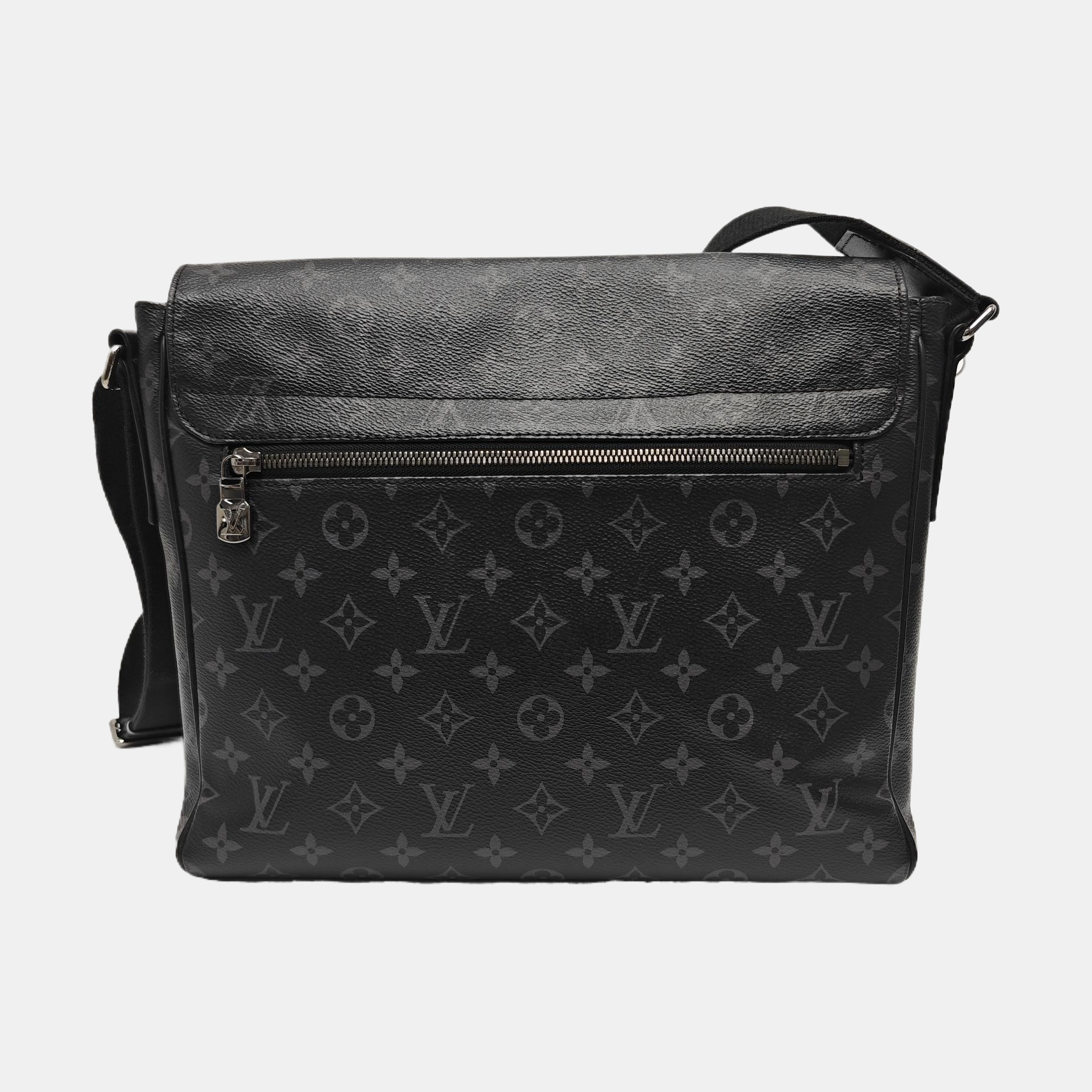 DISTRICT MM Monogram Coated Canvas Black