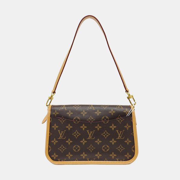 DIANE Monogram Coated Canvas Brown