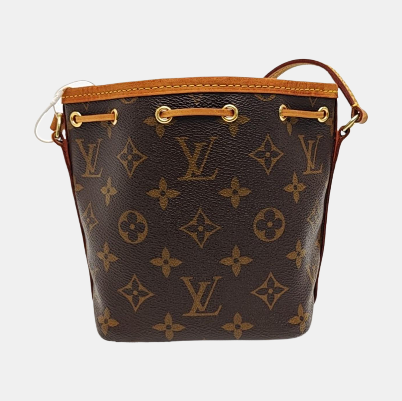 NÉONOÉ Nano Monogram Coated Canvas Brown