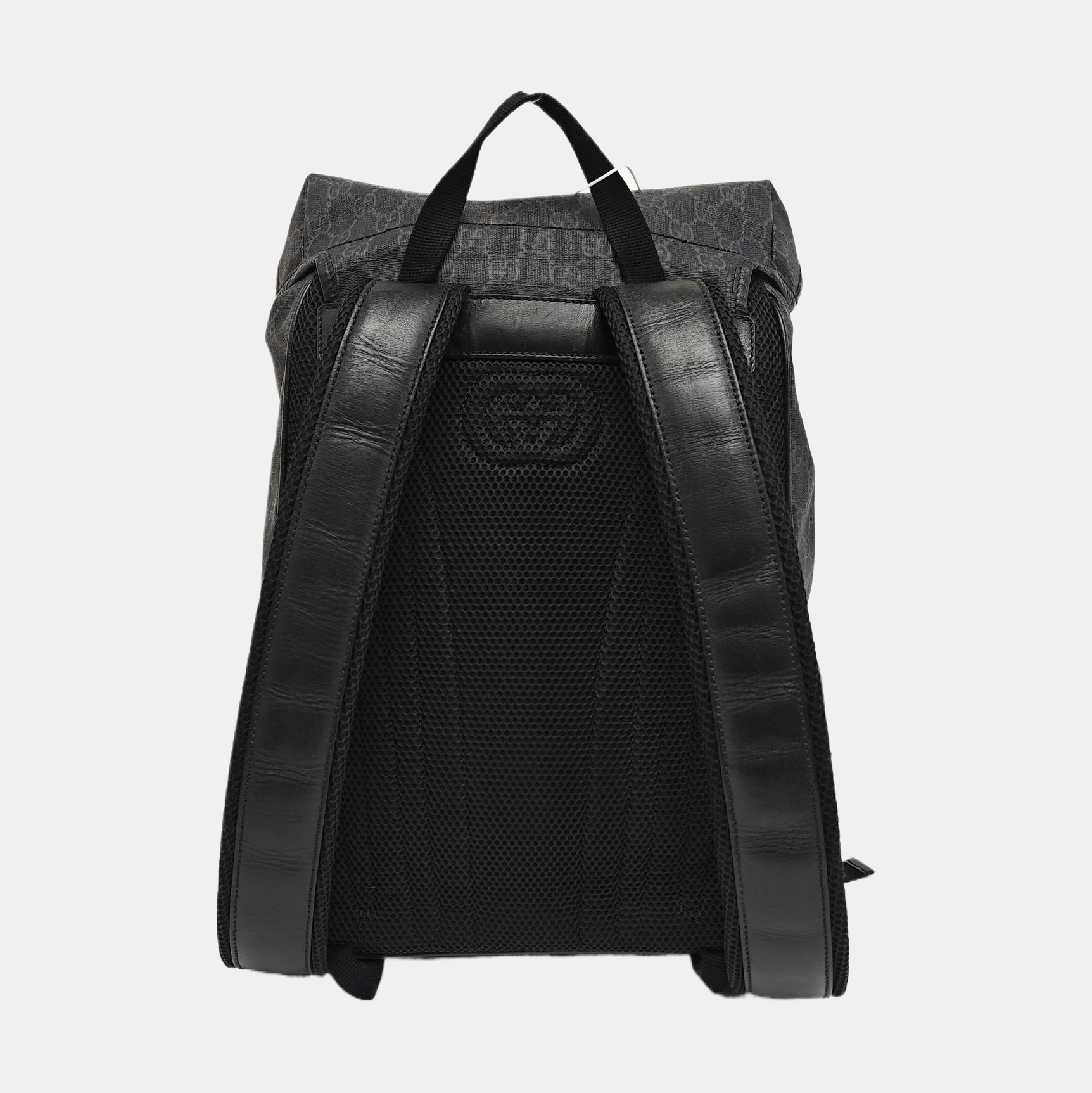 Retro Medium Monogram Coated Canvas Black