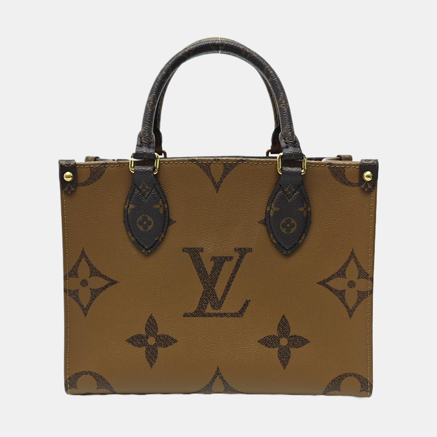ONTHEGO PM Monogram Coated Canvas Brown