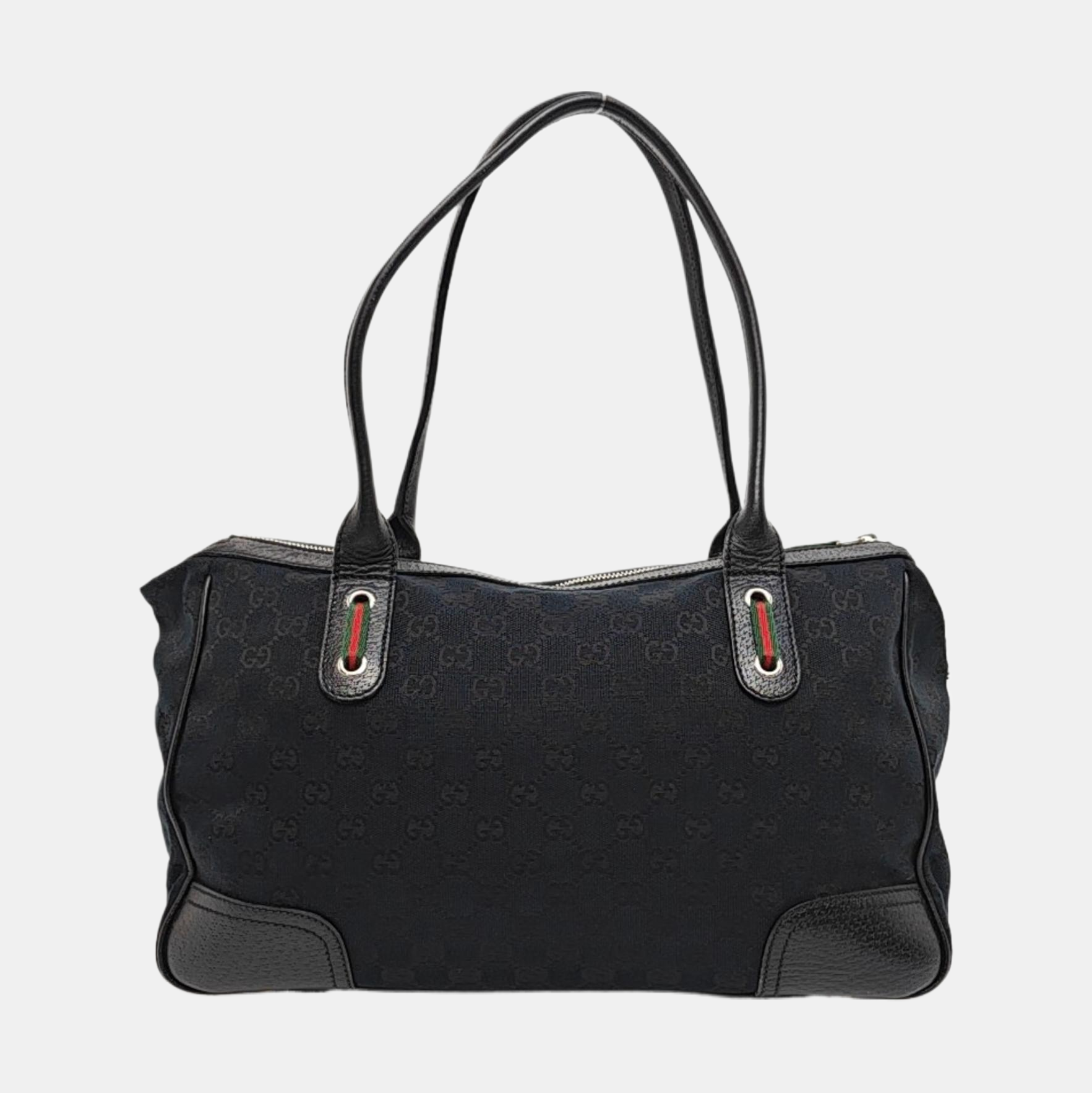 Princy Medium Monogram Canvas Black