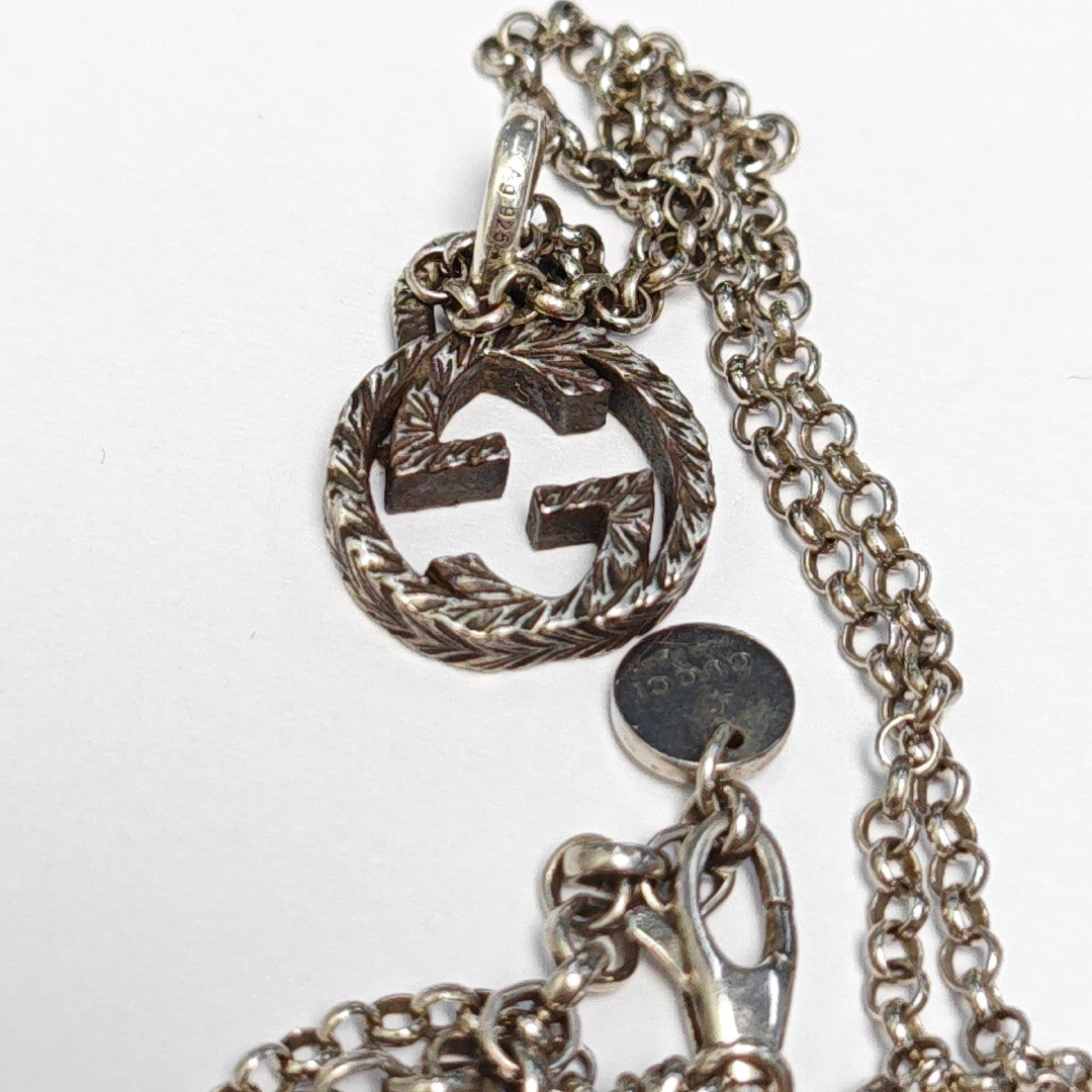 Interlocking G 925 Sterling Silver Necklace