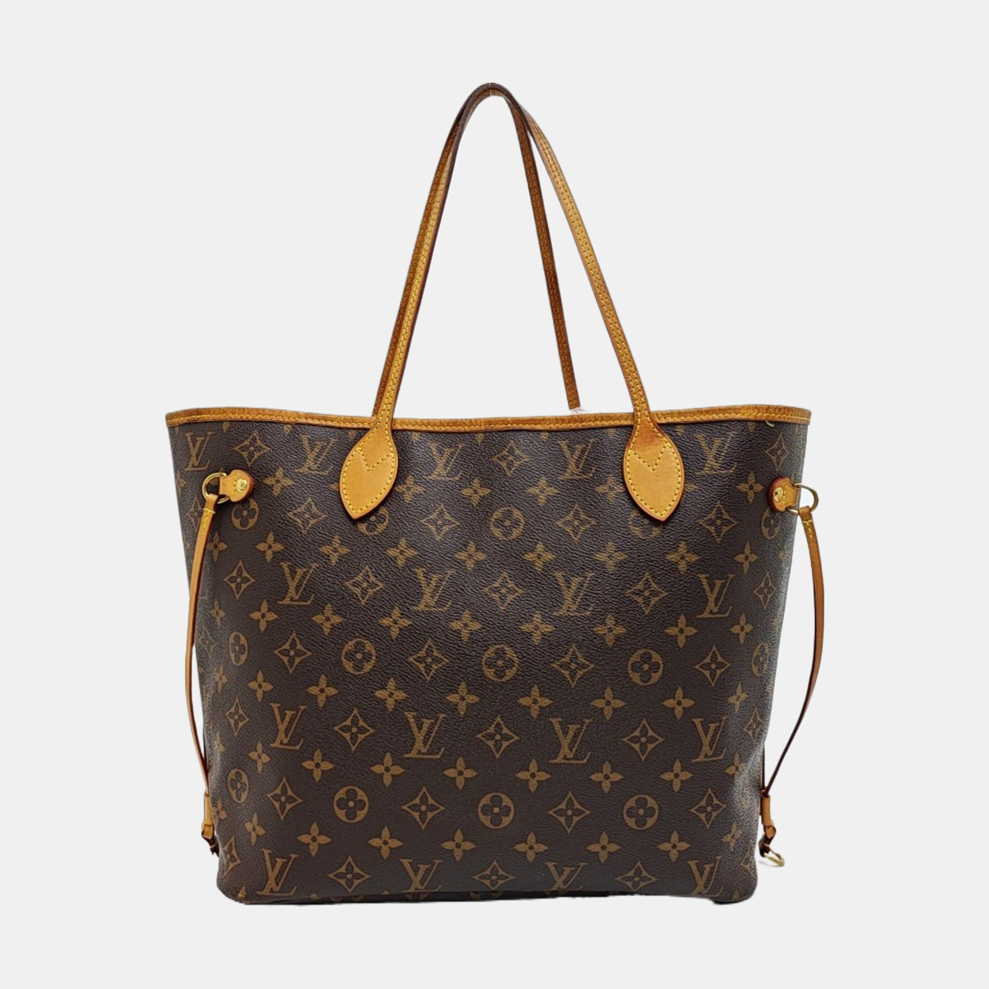 NEVERFULL MM Monogram Coated Canvas Brown