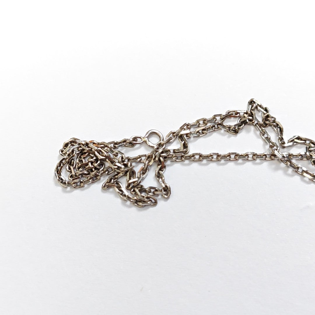 Pop H Metal Silver Necklace