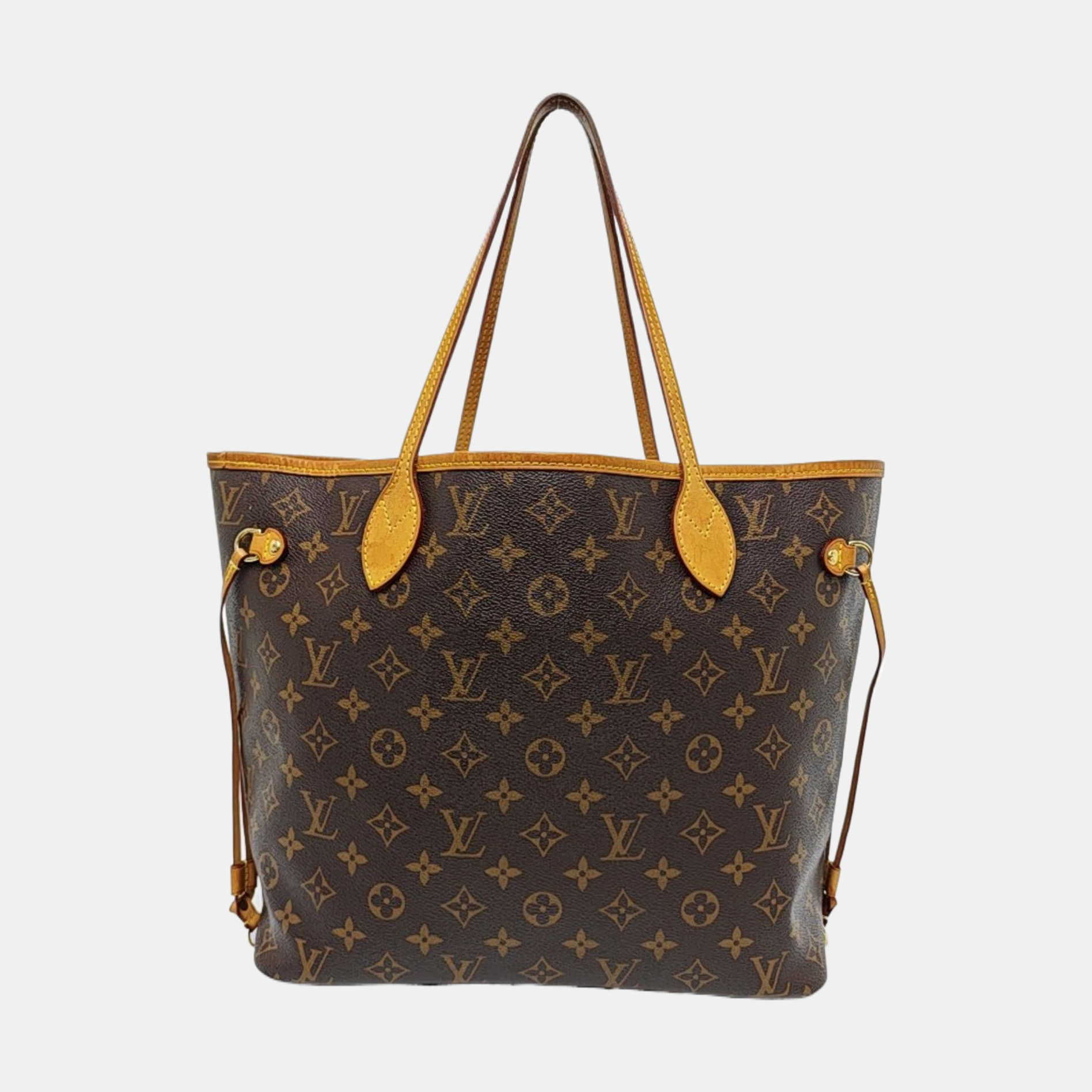 Authenticated pre-owned  NEVERFULL MM Monogram Coated Canvas Brown - Tote Bag at Looply