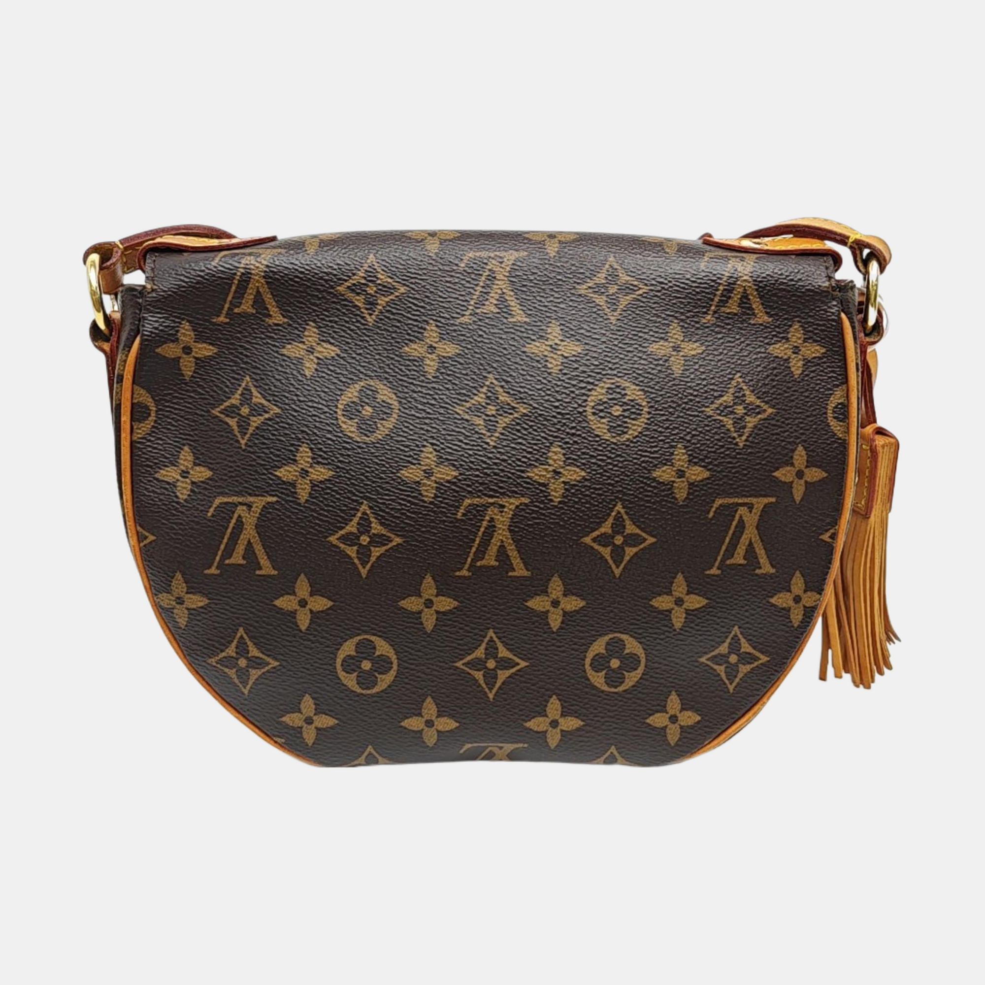 SAINT CLOUD Monogram Coated Canvas Brown