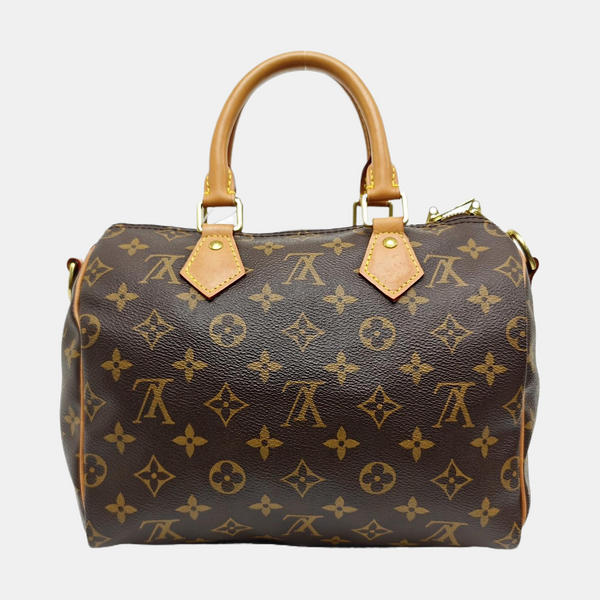 SPEEDY 25 Lona Monogram Revestida Marrón