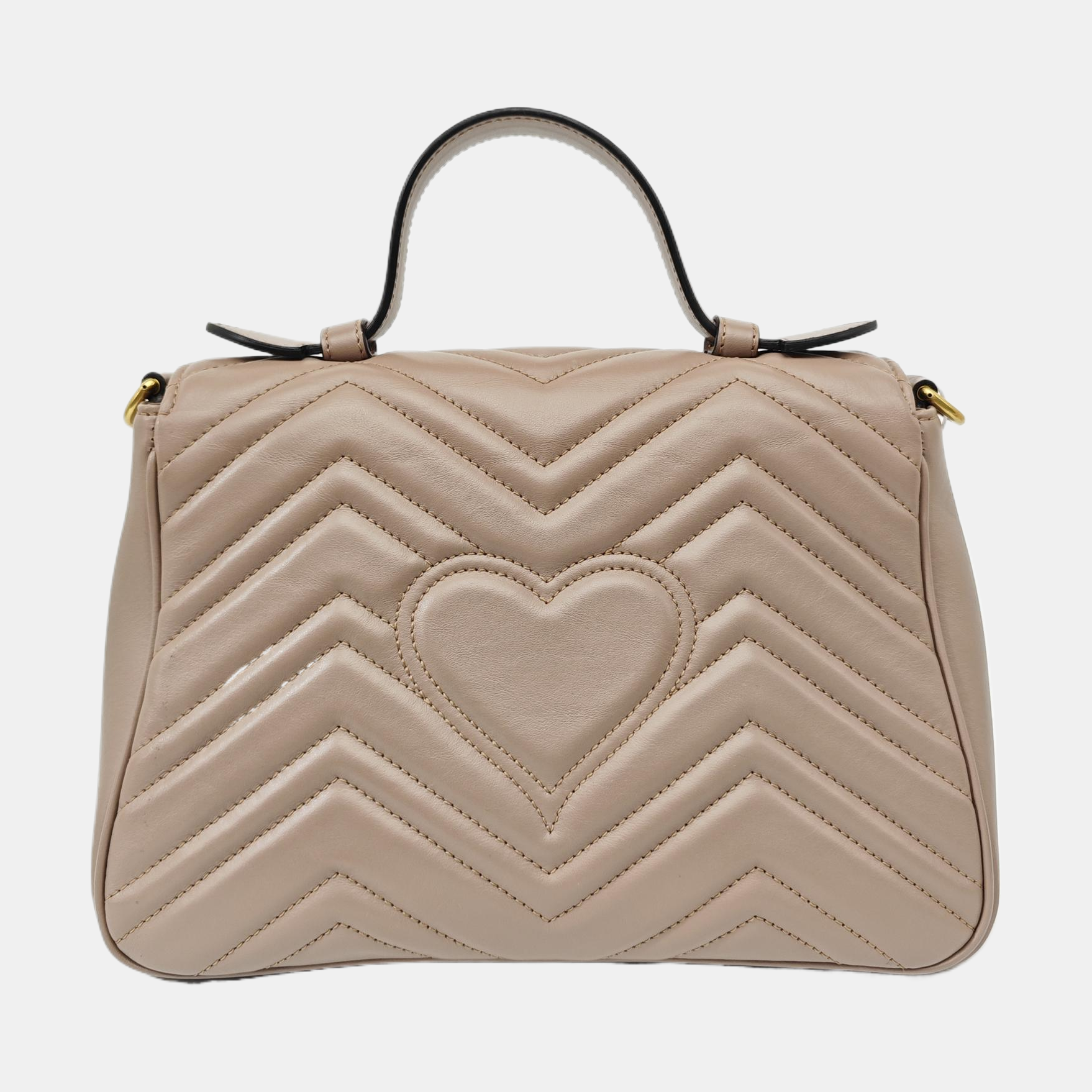 GG Marmont Small Quilted Calfskin Pink
