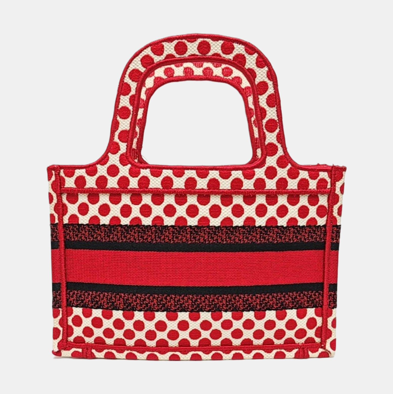 Book Tote Mini Canvas Red