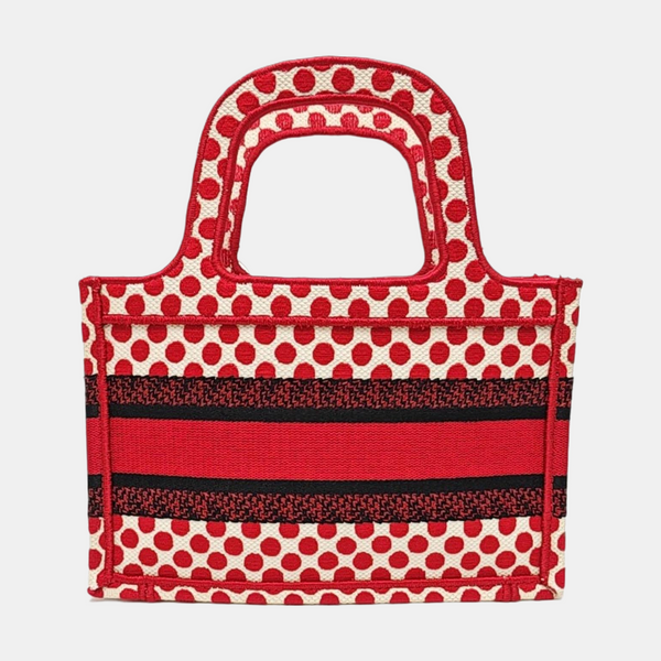 Book Tote Mini Canvas Red
