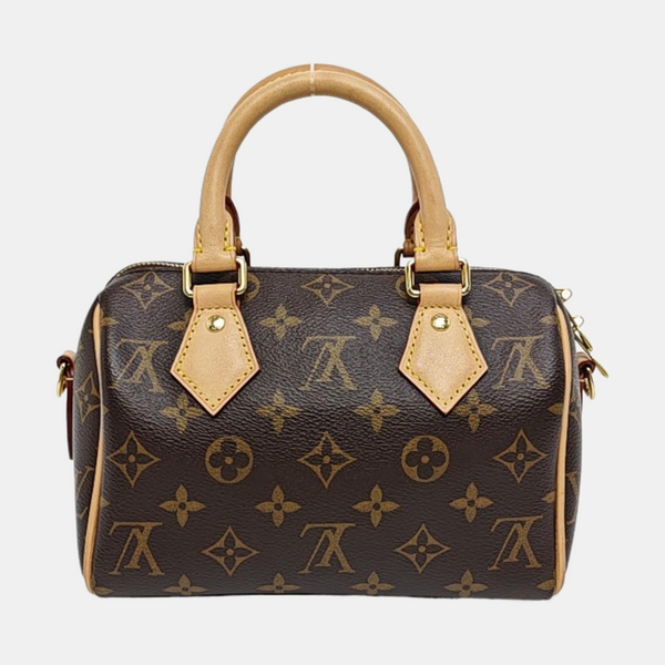 SPEEDY 20 Monogram Coated Canvas Brown