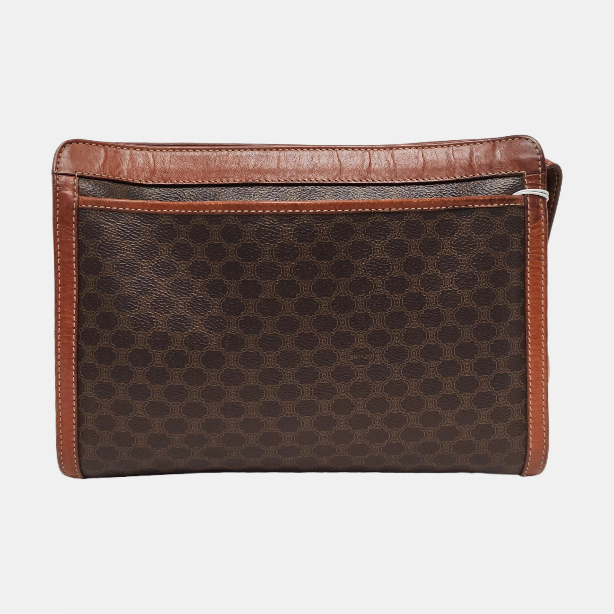MACADAM CLUTCHES Coated Canvas Brown