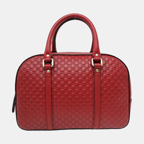 Microguccissima Monogram Calfskin Red