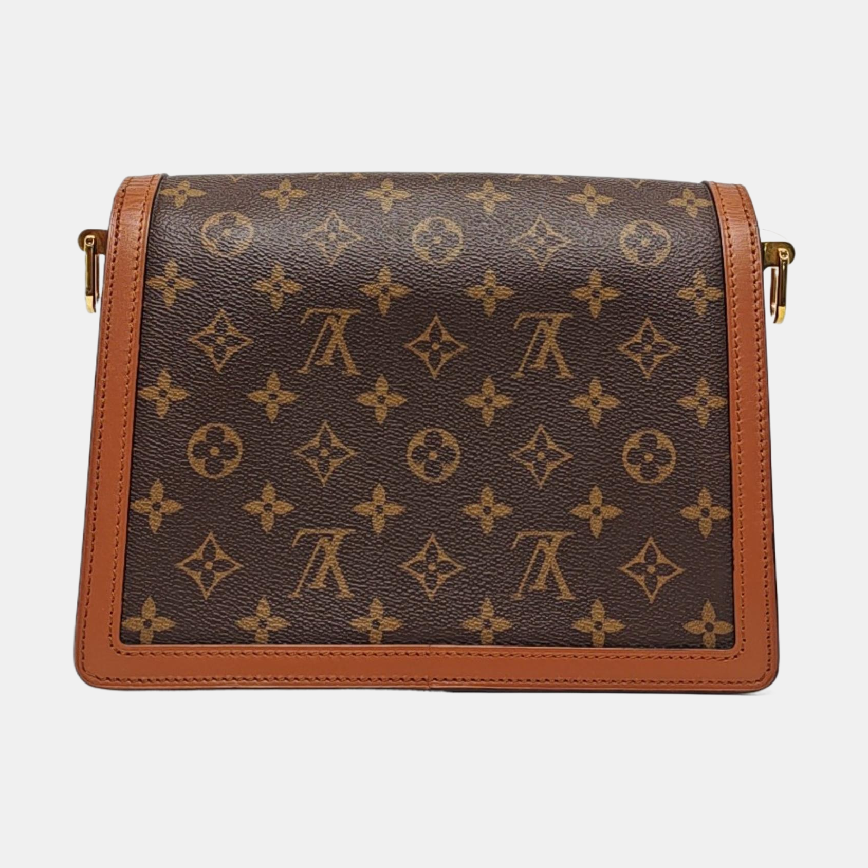DAUPHINE MM Monogram Coated Canvas Brown
