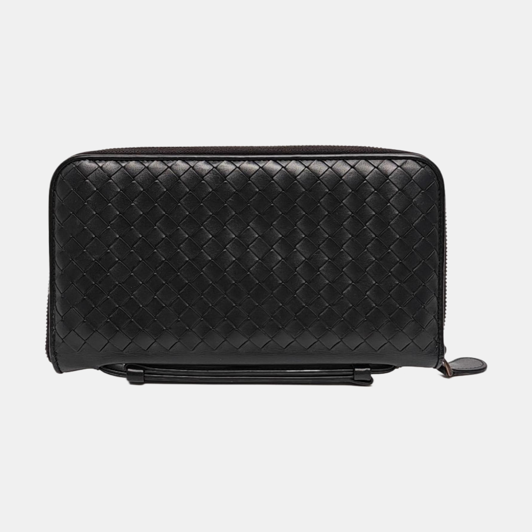 Calfskin Top Handle Bag Black