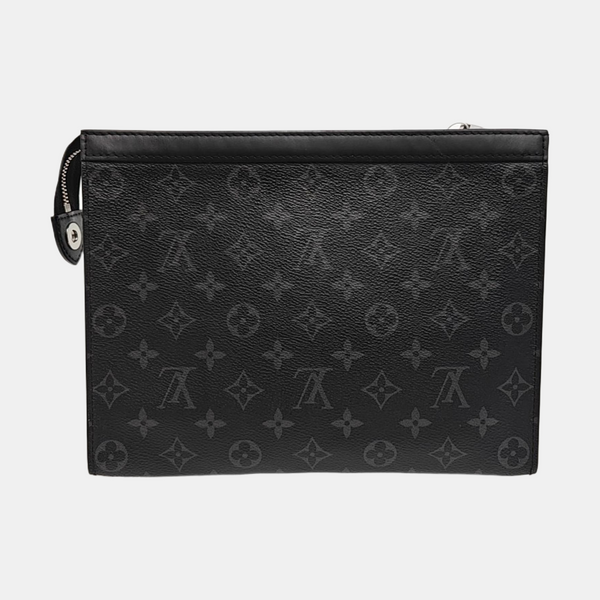 Pochette Voyag MM Monogram Coated Canvas Black