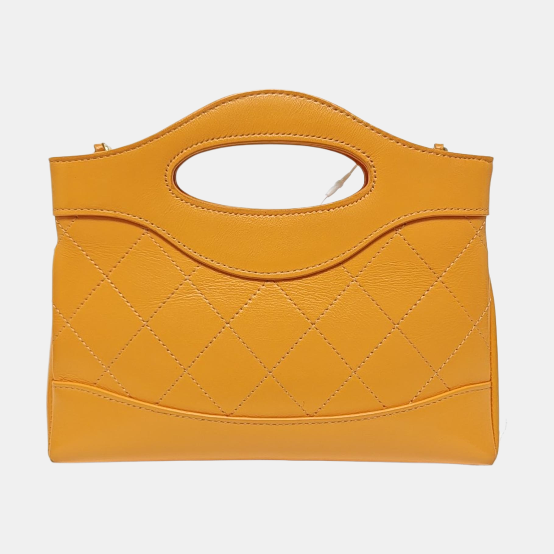 CHANEL 31 Nano Quilted Calfskin Yellow