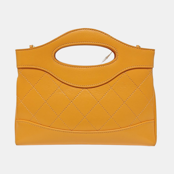 CHANEL 31 Nano Quilted Calfskin Yellow