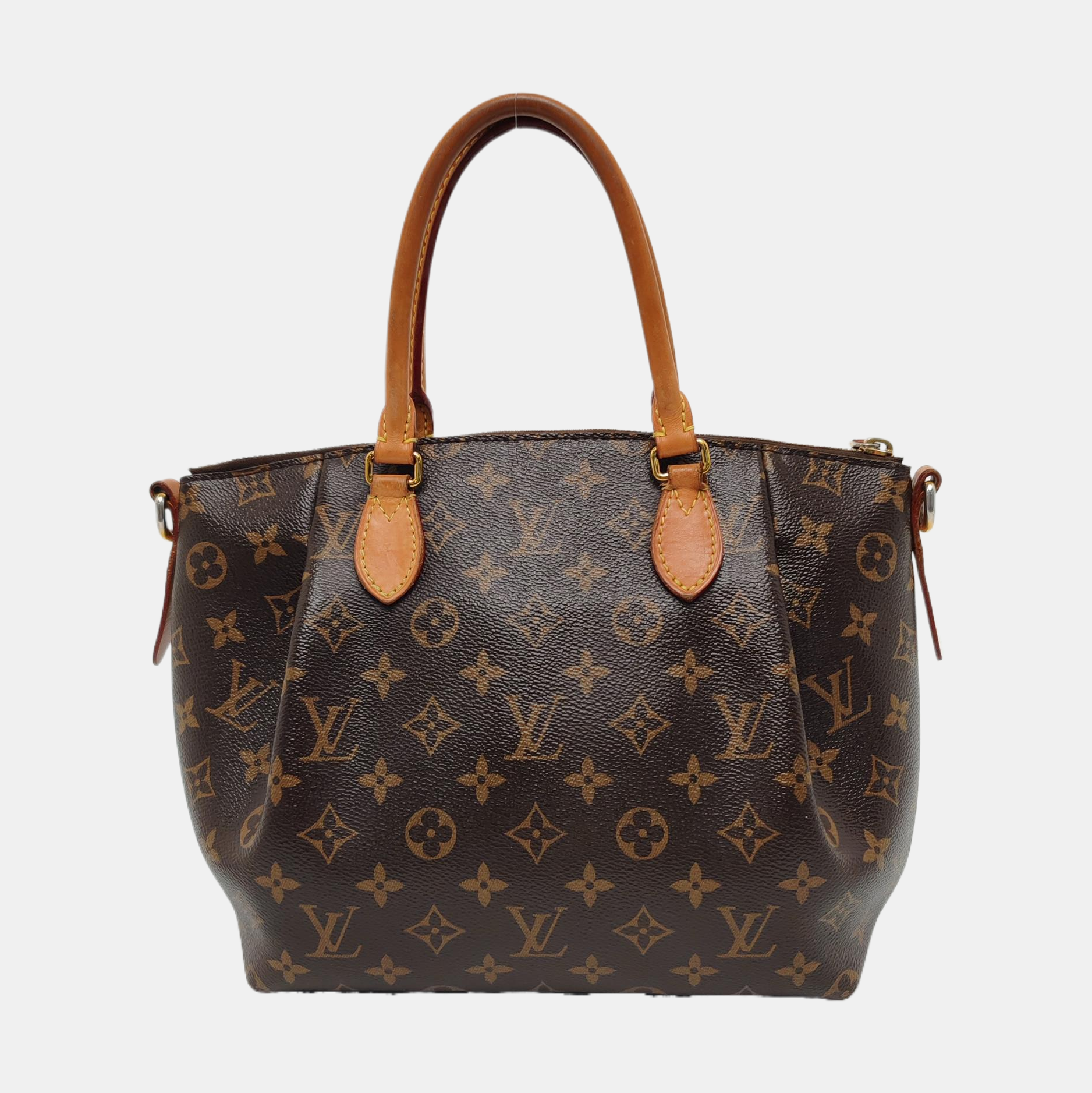 TURENNE Monogram Coated Canvas Brown