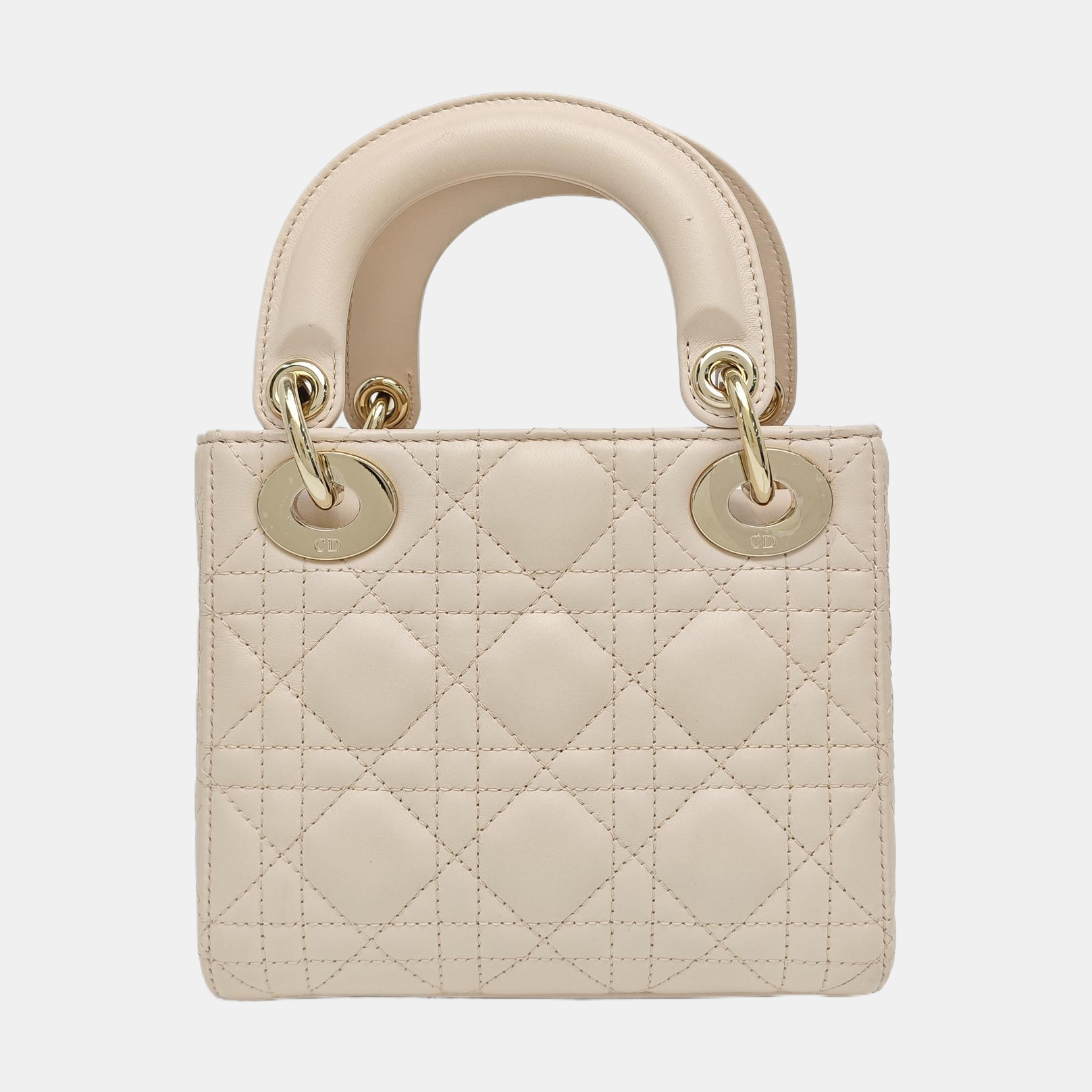 Lady Dior Mini Cannage Lambskin Pink