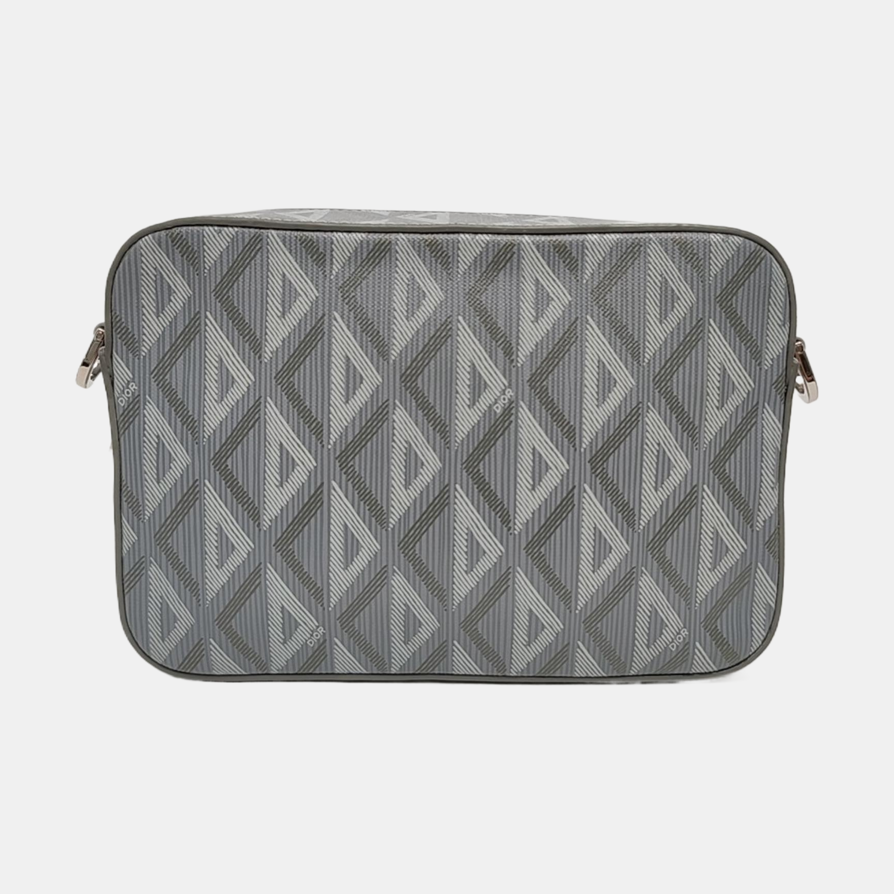 Coated Canvas Shoulder Bag Gray