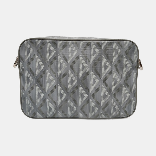 Coated Canvas Shoulder Bag Gray