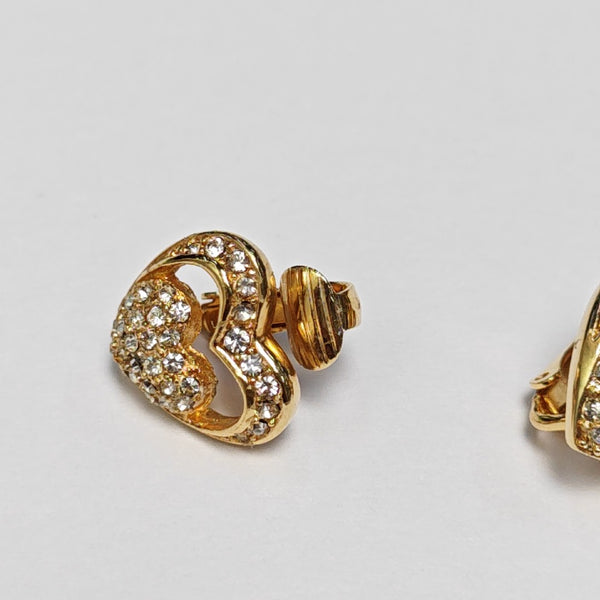 Metal Gold Clip On Earrings