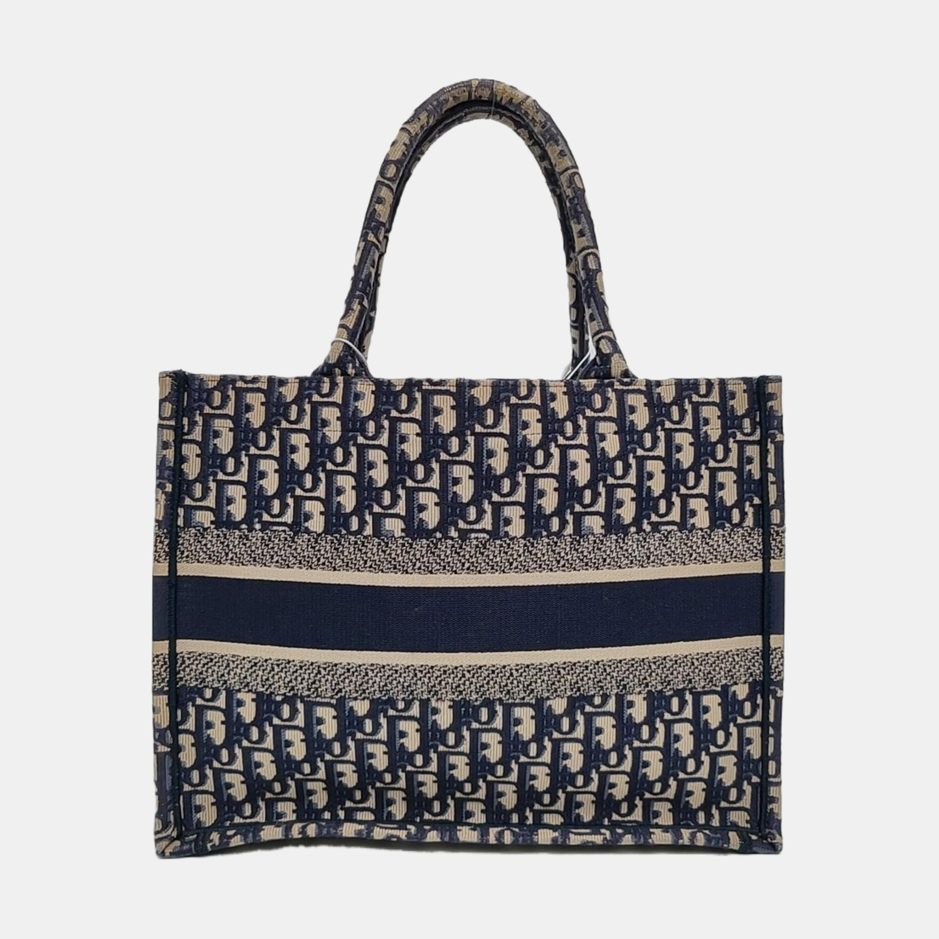 Authenticated pre-owned  Book Tote Medium Monogram Canvas Blue - Tote Bag at Looply