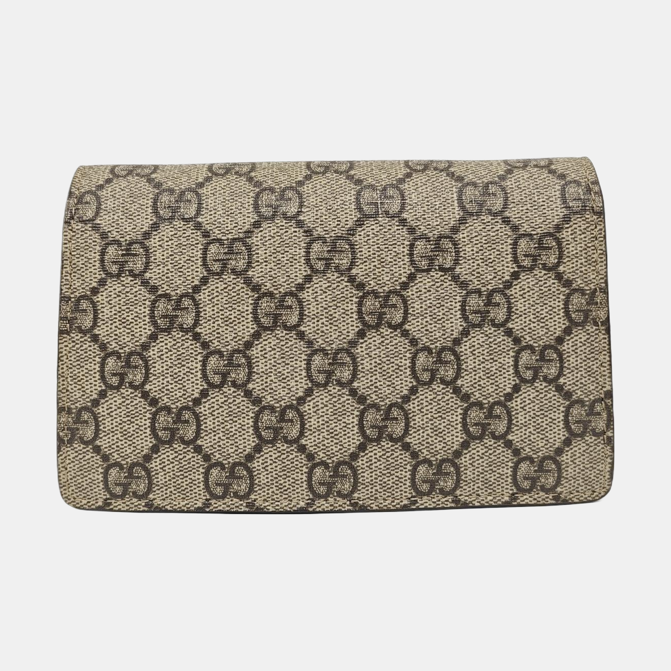 Dionysus Super Mini Monogram Coated Canvas Beige
