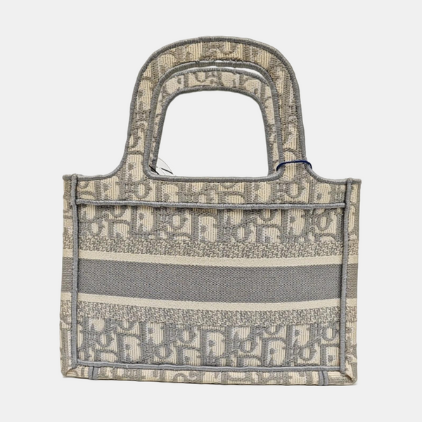 Book Tote Mini Canvas Gray