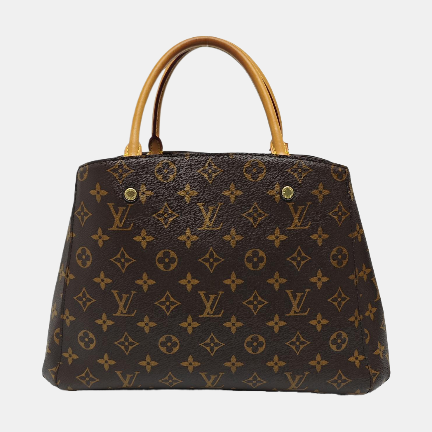MONTAIGNE Monogram Coated Canvas Brown