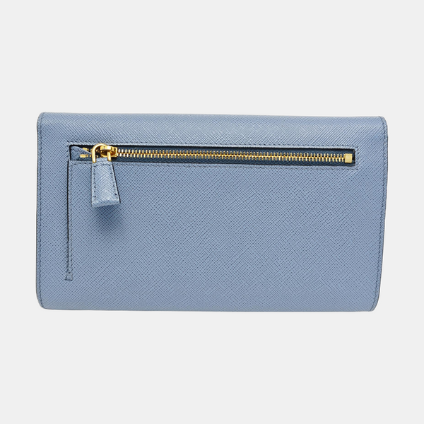 Saffiano Calfskin Shoulder Bag Blue