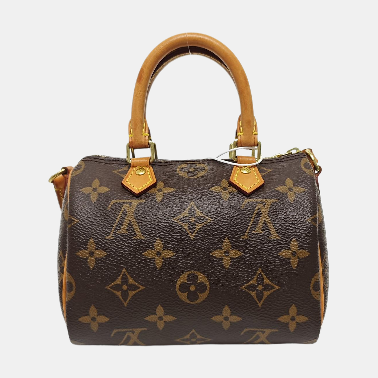 SPEEDY Nano Monogram Coated Canvas Brown